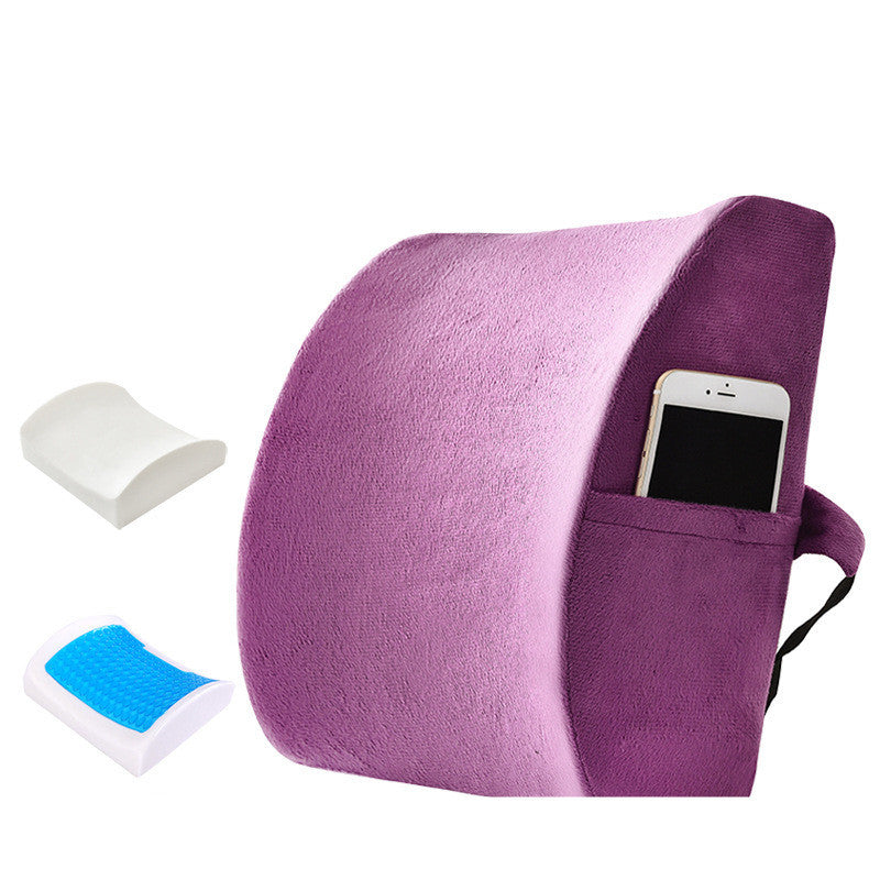 Office Lumbar Support Gel Memory Foam Pillow