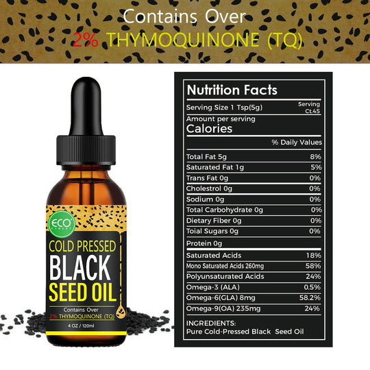 Premium Black Seed Oil: Pure, Potent, cold pressed, and All-Natural Health Elixir (120ml)