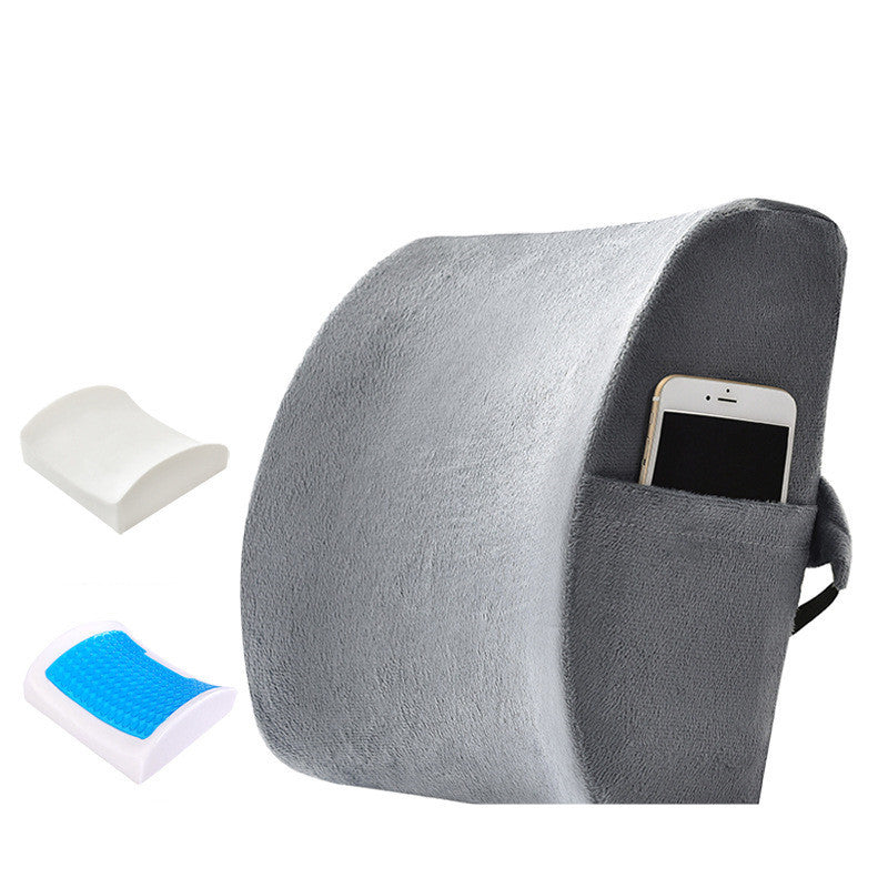 Office Lumbar Support Gel Memory Foam Pillow