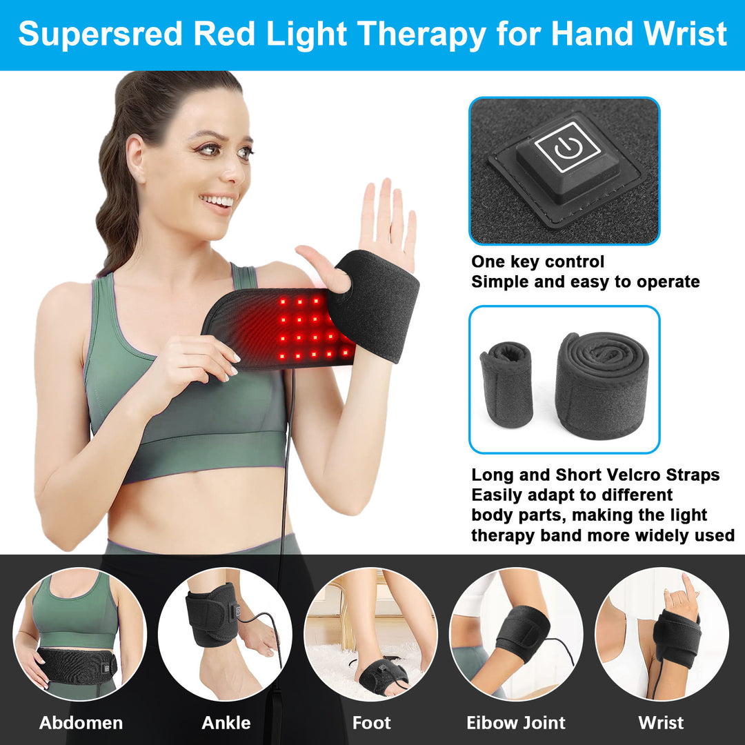 Red Light Physical Therapy Band Infrared Heating Physiotherapy Sports Sprain