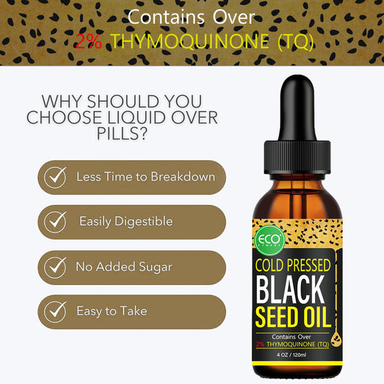 Premium Black Seed Oil: Pure, Potent, cold pressed, and All-Natural Health Elixir (120ml)