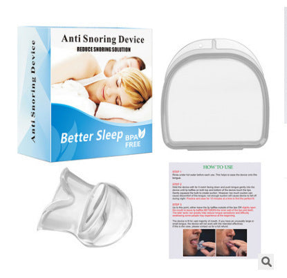 Transparent Silicone Tongue Case Anti-snoring Device