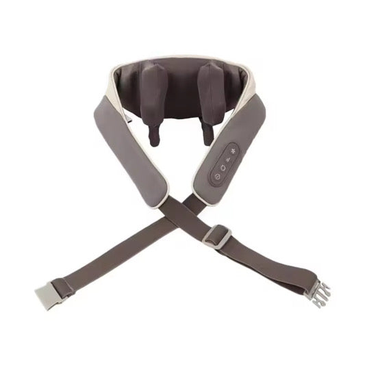 Hands Free Shoulder & Neck Massager with Heat and Adjustable Straps