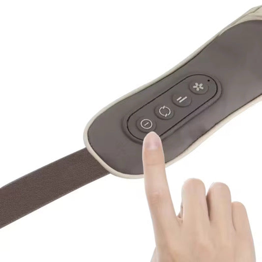Hands Free Shoulder & Neck Massager with Heat and Adjustable Straps