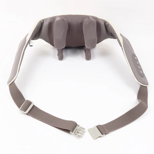Hands Free Shoulder & Neck Massager with Heat and Adjustable Straps