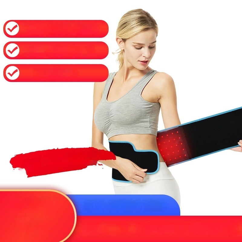 Cross-border Red Light Physical Therapy Belt Infrared Waist Supporter Heating Aunt Artifact Hot Compress Massage Infrared Phototherapy