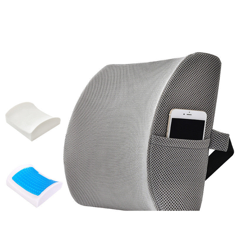 Office Lumbar Support Gel Memory Foam Pillow