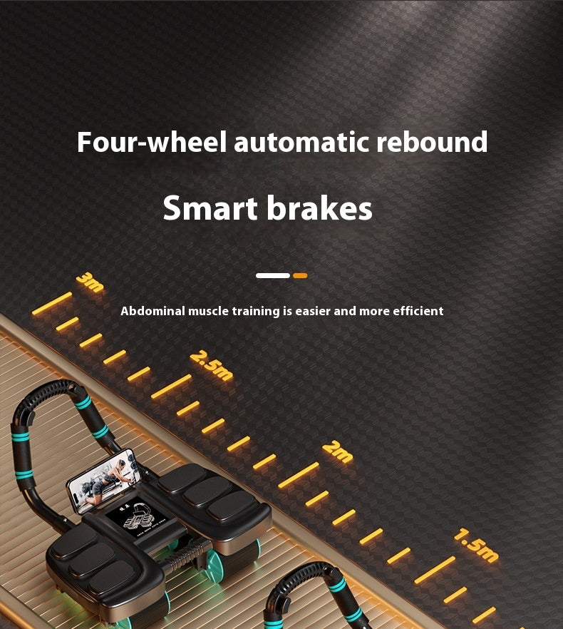 Intelligent Four-wheel Abdominal Wheel Automatic Rebound Elbow Support