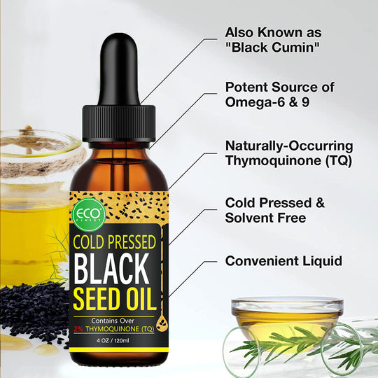 Premium Black Seed Oil: Pure, Potent, cold pressed, and All-Natural Health Elixir (120ml)