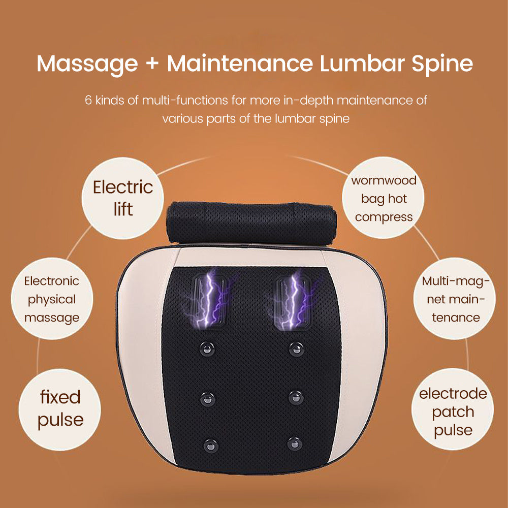 Lumbar Massage Instrument Lumbar Traction Heating Chair Cushion