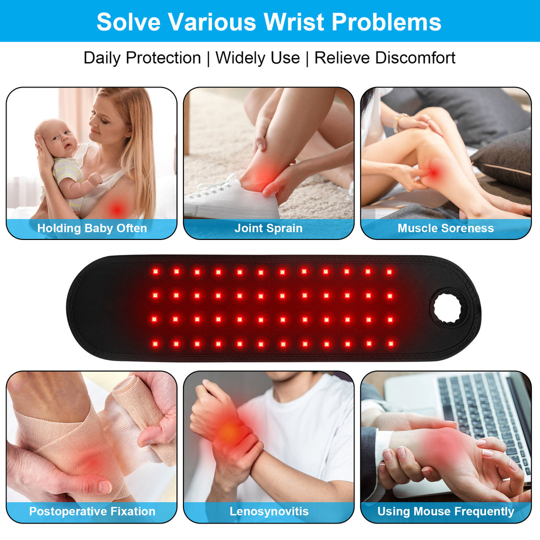 Red Light Physical Therapy Band Infrared Heating Physiotherapy Sports Sprain